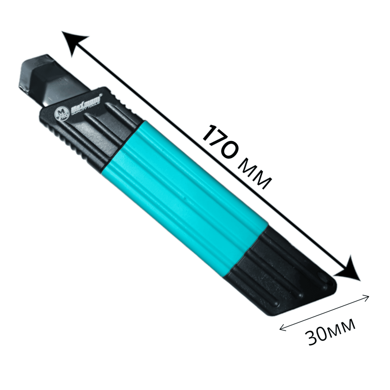 нож канцелярский 18 мм, усиленный, лезвие sk5, с автофиксатором, микс цветов, "maximum" mx 14671 оптом