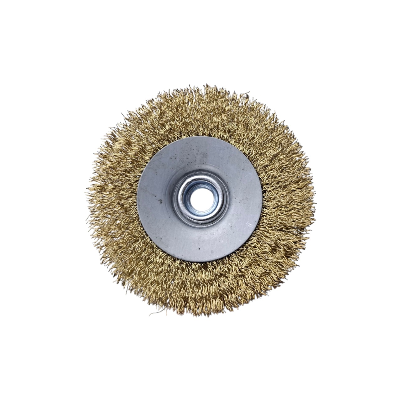 Щетка для УШМ чашечная 100 мм, 4", волнистая, латунированная, "MAXIMUM" MX 17870 оптом