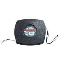 Рулетка измерительная  геодезическая черная с железной лентой, 30 м, "Maximum" MX 11137