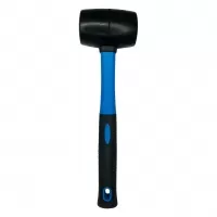 Киянка резиновая с фиберглассовой рукояткой 500гр, черная